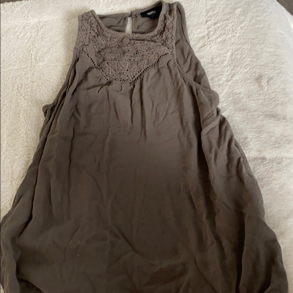 Army green tank top